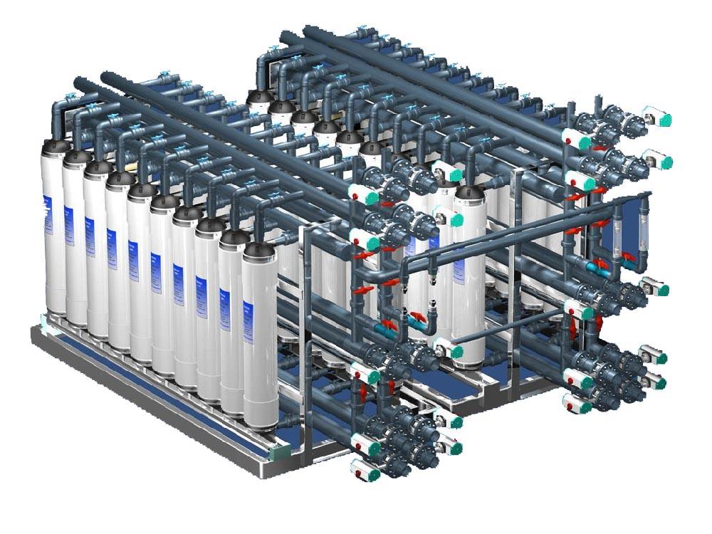 水處理超濾系統(tǒng)有哪些工序組成？ - 藍(lán)膜